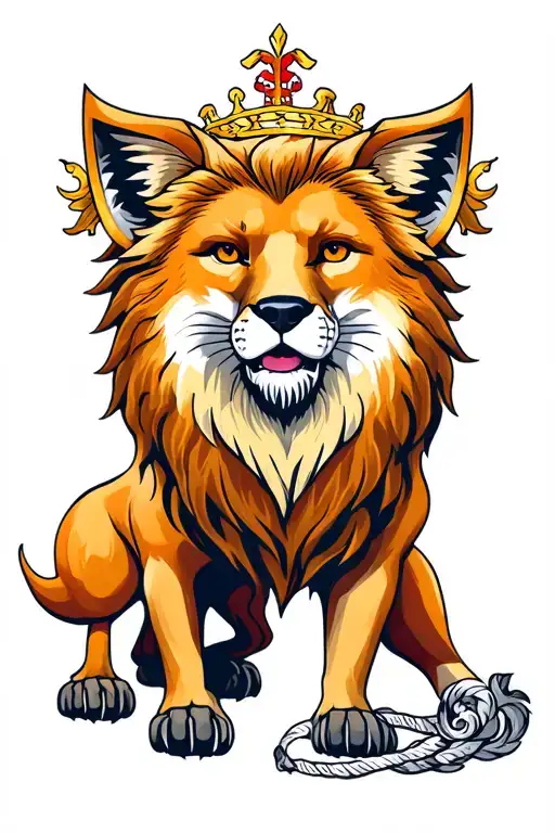 Fox Coat Of Arms Lion Mixed