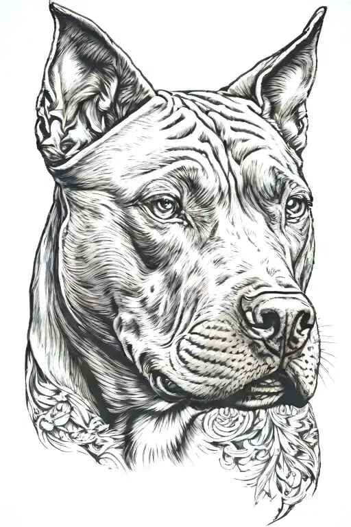 Pit Bull Head