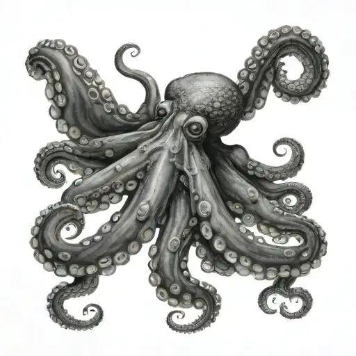 Octopus Wrapping Its Tentacles