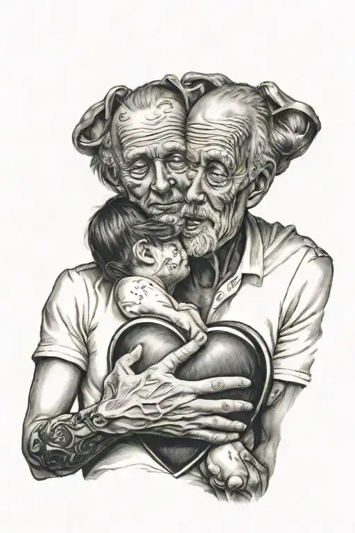 Daughter Holding Dads Heart