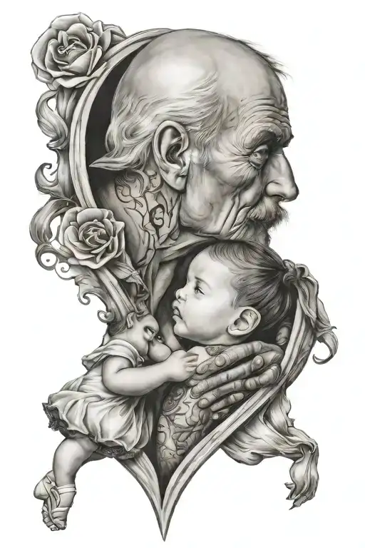 Daughter Holding Dad Heart