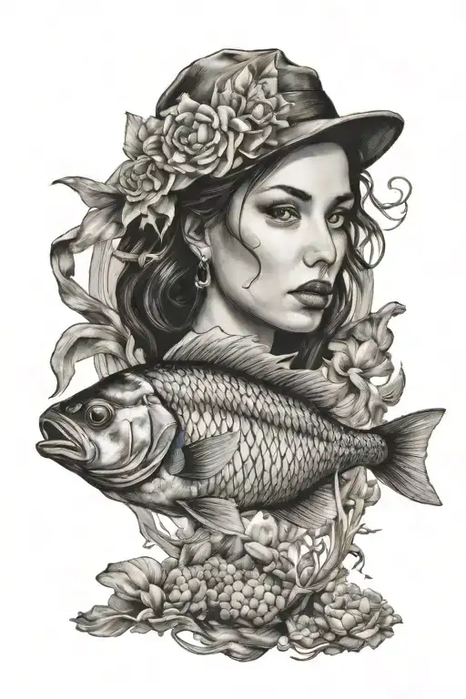 Fish And Woman