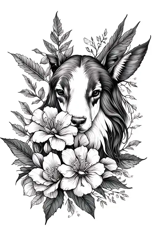 Traditional Style Tattoo Featuring Nature Inspired