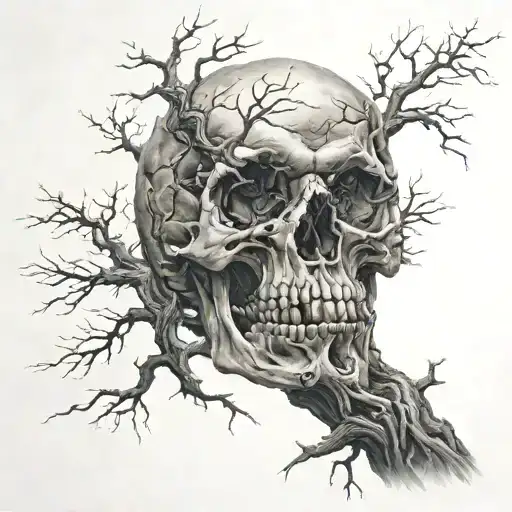 Skull Tree Scary