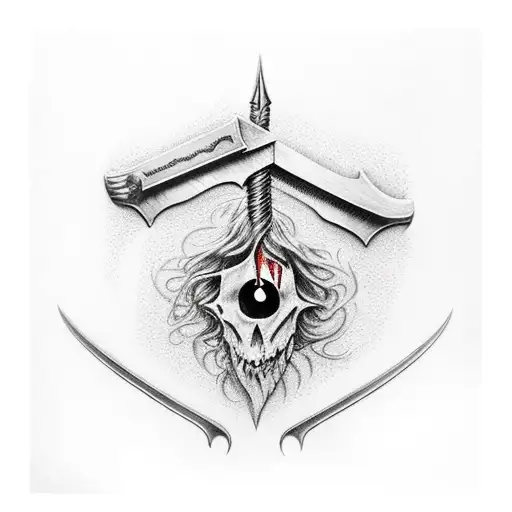 Aragorn's Broken Sword With The Fellowship Members