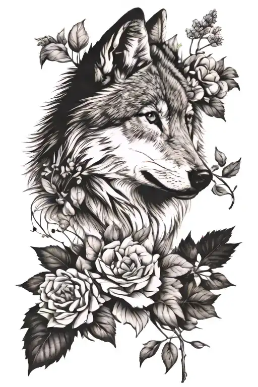 Wolf November Birth Flower