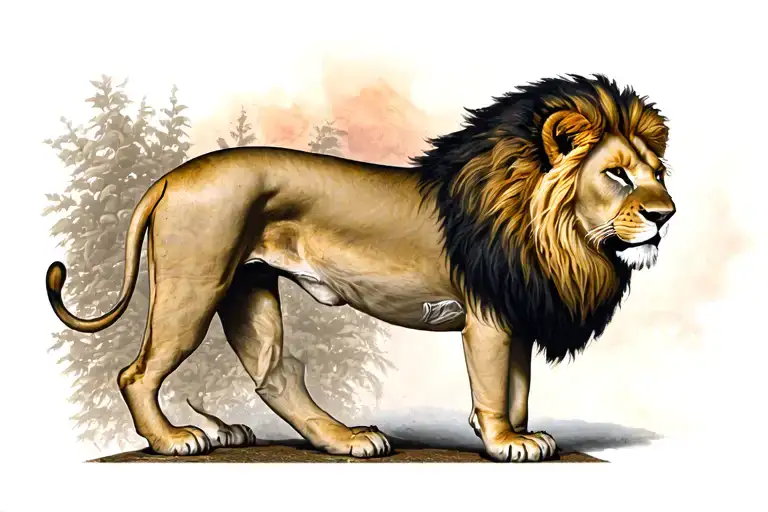 Standing Lion