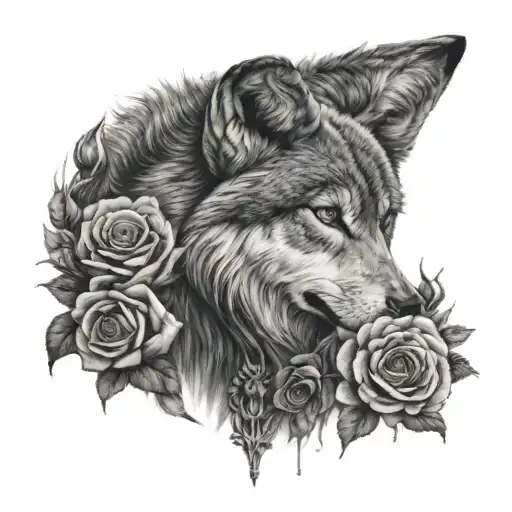 Wolf And Rose