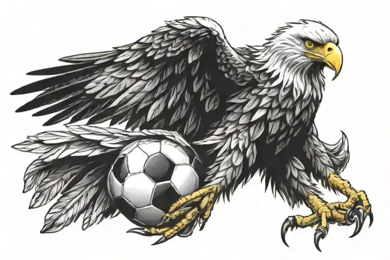 Besiktas Eagle Clutching A Football