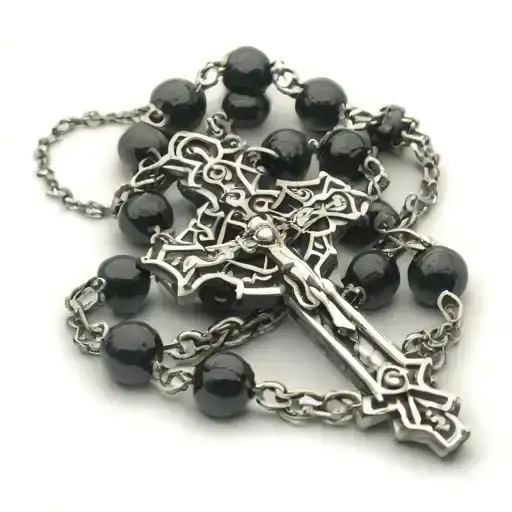 Rosary With Chain And Medallion