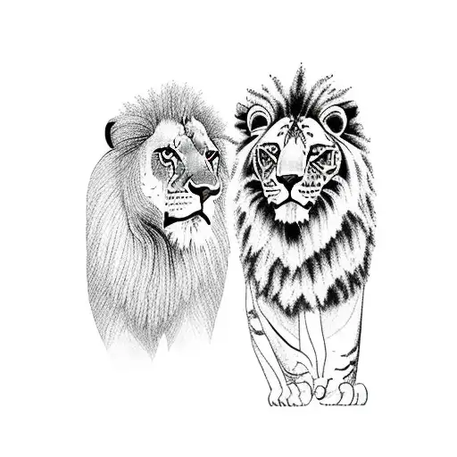 Aggressive Lion And Tiger Together