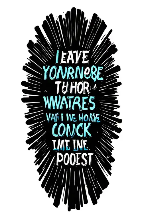 A Positive Quote Written In A Cosmic Font With Sun Rays Shining Through