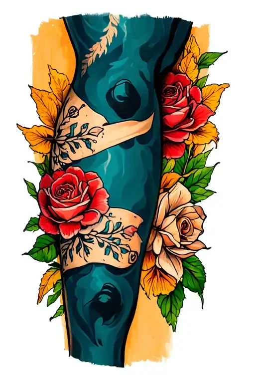Leg Tattoo Design