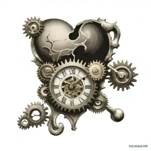 Heart And Clock Gears