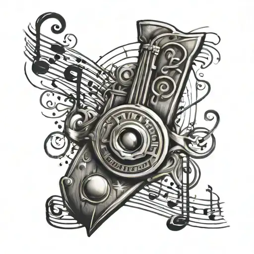 Combine A Police Badge With Musical Notes In A Unique Design