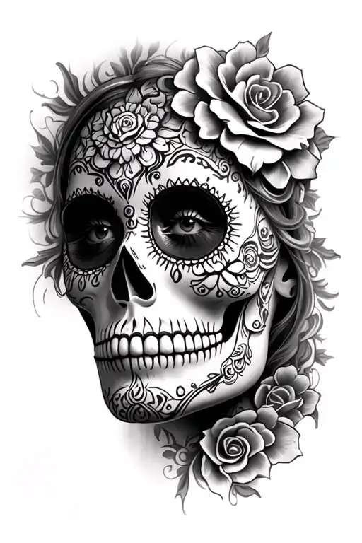 Sugar Skull Face