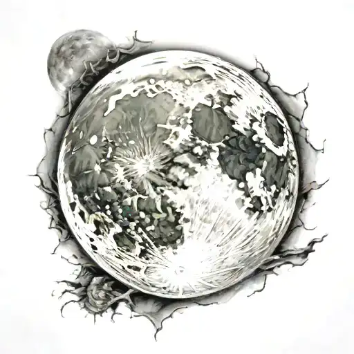 Realistic Moon And Nothing Else