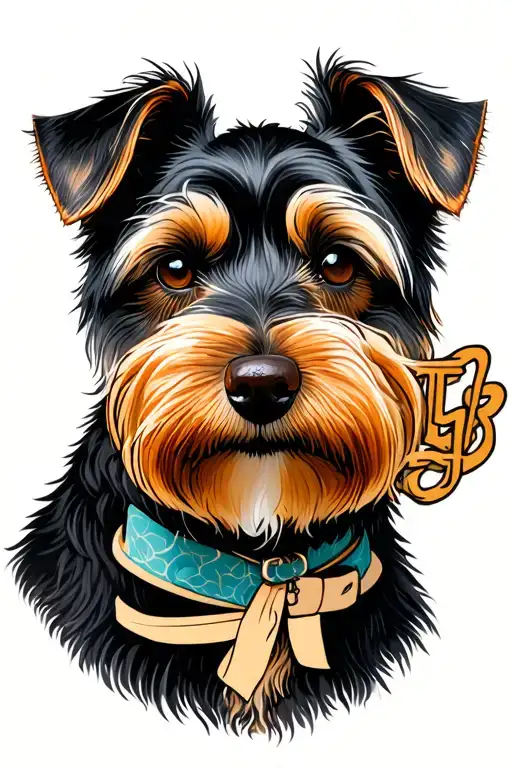 Dog Letter Incorporated In Homage