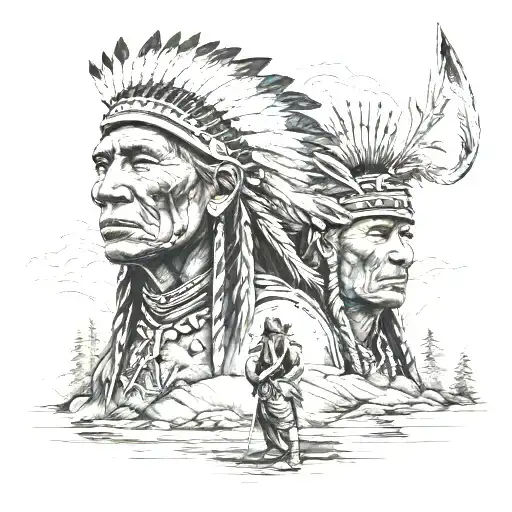 Native American War Landscape