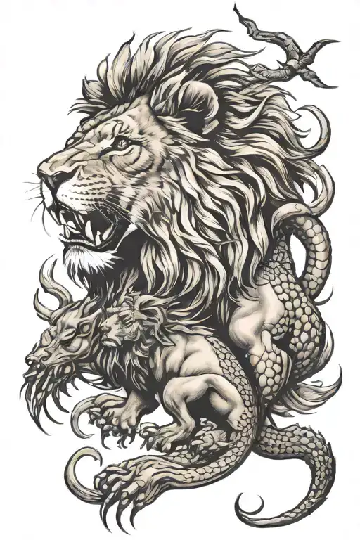 Lion And Scorpion