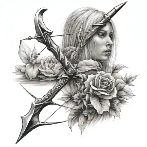 Bow And Arrow Pointing