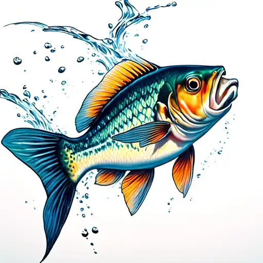 Fish Swimming Upstream