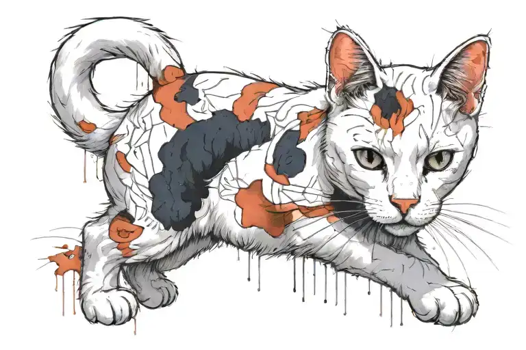 A White Cat With Etherochromia