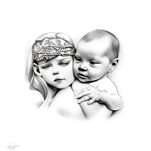 Baby Hug The Same Baby Adult