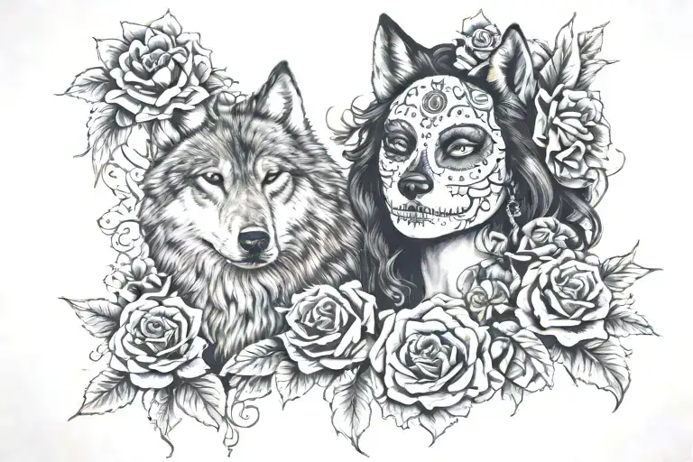 Wolf Und La Catrina