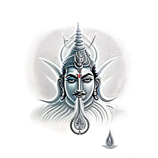 Trishull Of Shiva The Hindu God