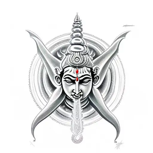 Trishull Of Shiva The Hindu God