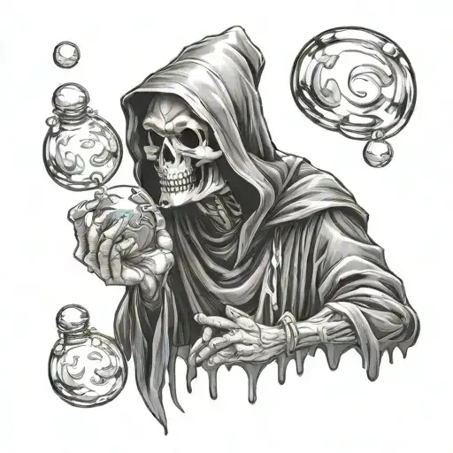 Reaper Blowing Bubbles