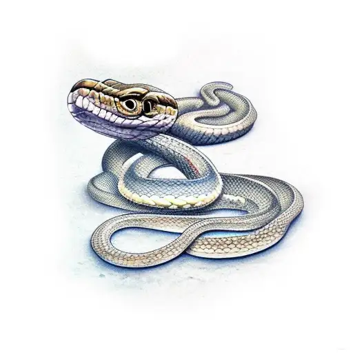 Snake Who Transform It Self Into A Sea