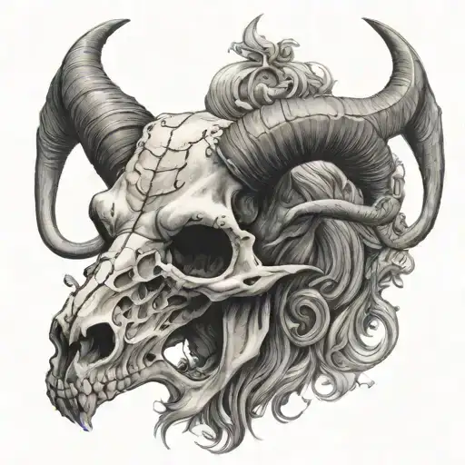 Satanic Goat Skull