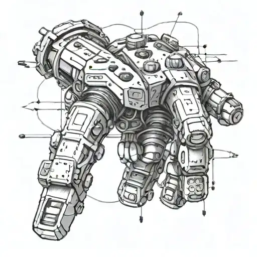 Robot Hand With Wires Comming Out Throwing Dice
