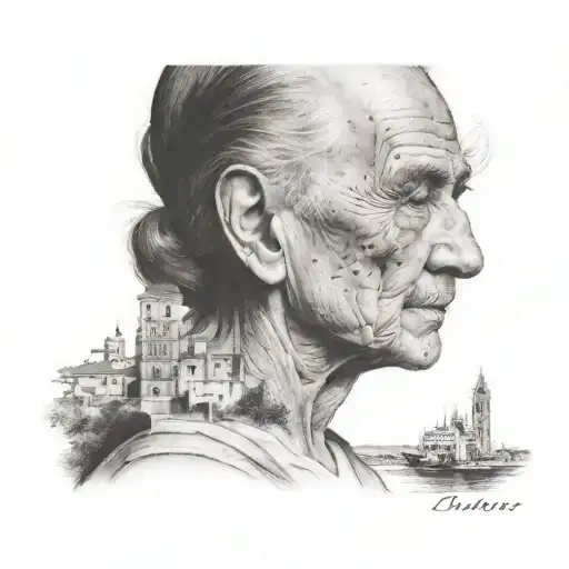 Faces De Mis Abuelos And Seville In The Background