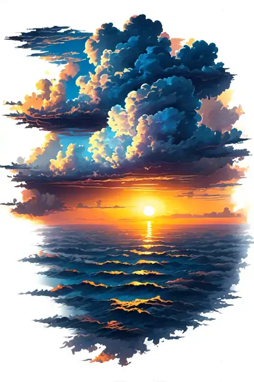 Clouds And Sunset