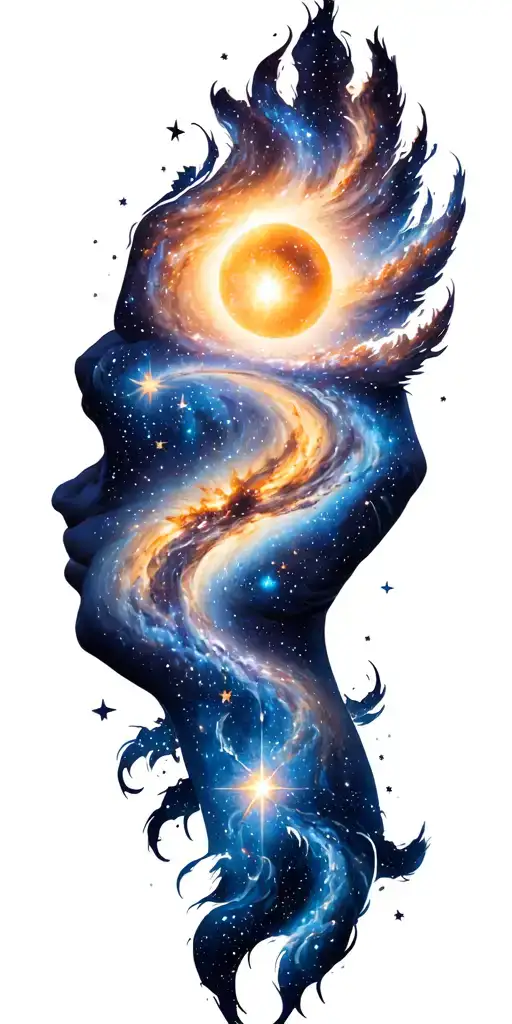 Heaven And Galaxy Filled With Stars