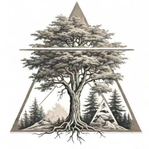 Tree In Triangle