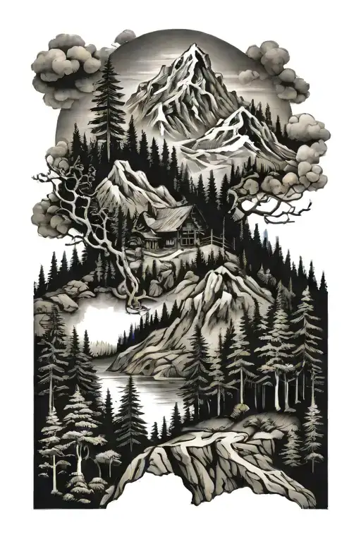 Forest Mountain Landscape