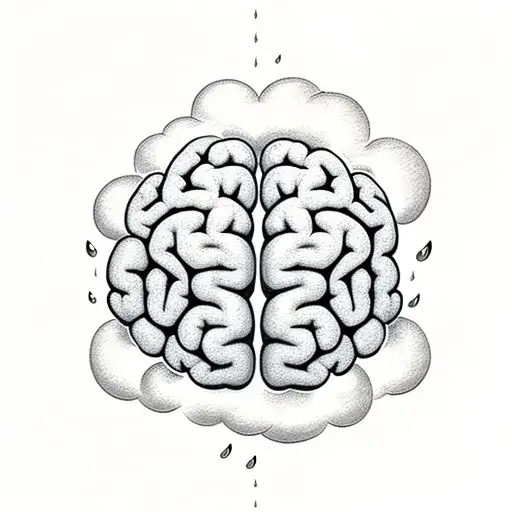 Brain With A Cloud And Rain