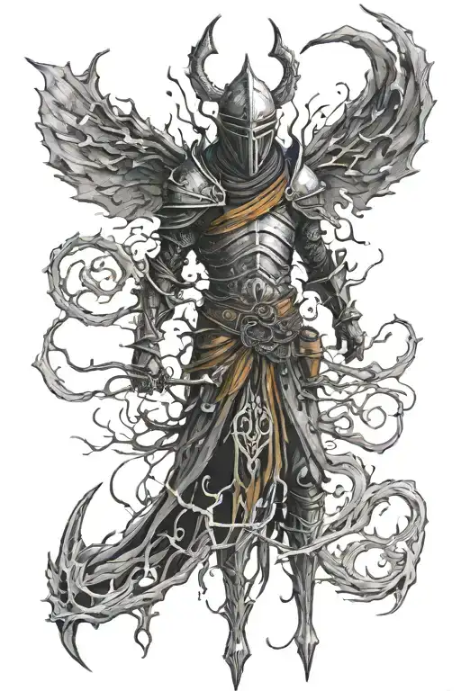 Dark Souls Monster Surrounded With Magic