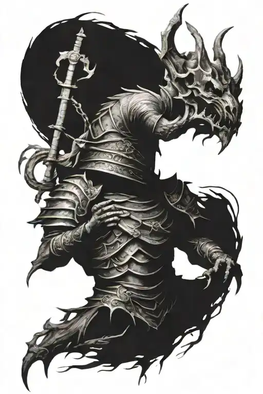 Dark Souls Monster Surrounded With Magic