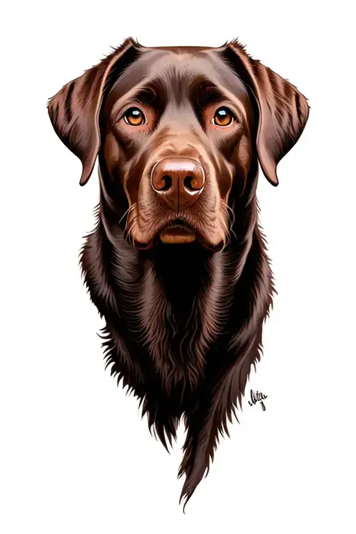 Perro Labrador Retriever Rostro