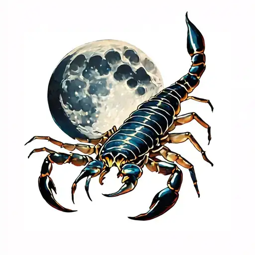 Scorpion And A Moon