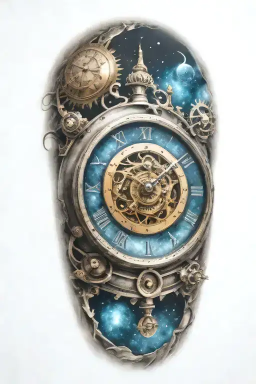 A Mechanical Clock With Intricate Astronomy