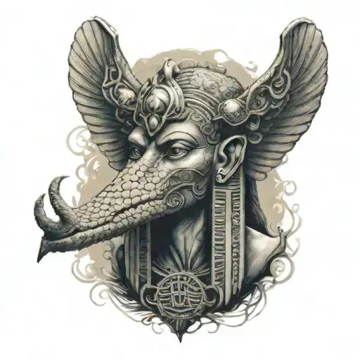 Ancient Egyptian Lovecraftian Feel Full Sleeve