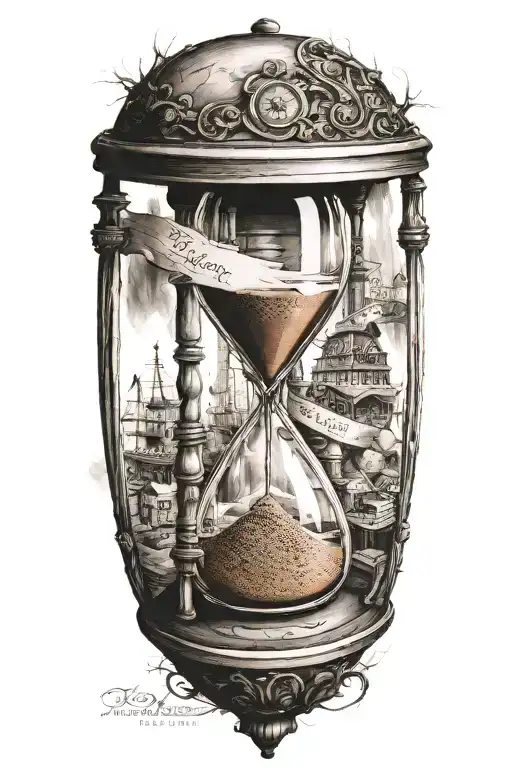 Hourglass Brokern At The Bottom