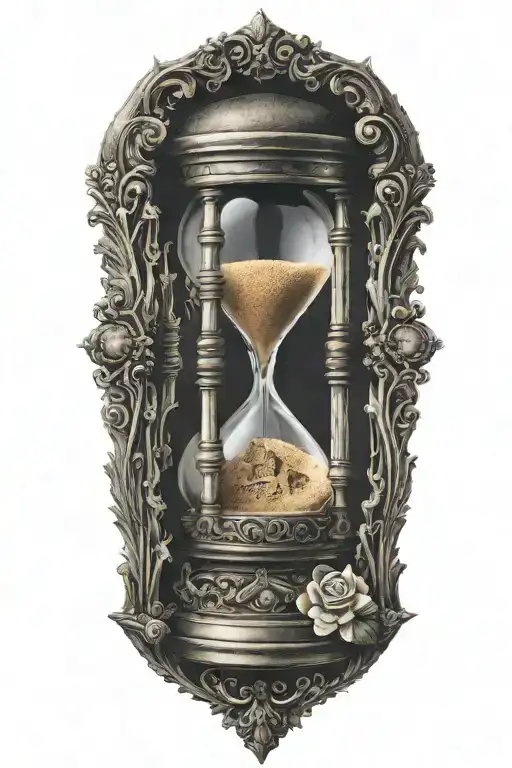 Hourglass Brokern At The Bottom