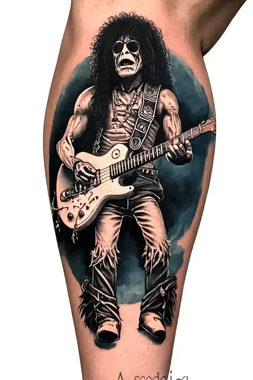 Voodoo Doll Slash Playing Guitar With Cylinder